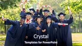  Presentation with mortar - Slide set featuring education graduation and people concept background and a wine colored foreground