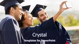  Presentation with technology education - Beautiful slides featuring education graduation technology and people backdrop and a wine colored foreground