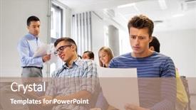  Presentation with high school students - Audience pleasing slides consisting of education high school and fail backdrop and a  colored foreground