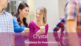  Presentation with friendship school - Audience pleasing presentation theme consisting of education high school friendship drinks backdrop and a violet colored foreground