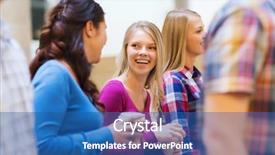  Presentation with friendship school - PPT theme enhanced with education high school friendship drinks background and a ocean colored foreground