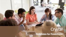  Presentation with international education - Amazing slide deck having education high school people backdrop and a coral colored foreground