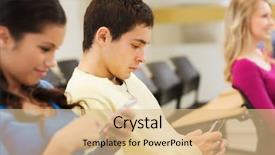  Presentation with teamwork school - PPT theme consisting of close up egg with adult of parasite findind with microscope in parasitology background and a light gray colored foreground