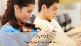  Presentation with teamwork school - PPT theme with phones class - education high school teamwork background and a lemonade colored foreground