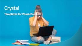  Presentation with education red - Beautiful PPT layouts featuring education high school technology backdrop and a teal colored foreground