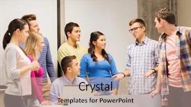  Presentation with high technology - Audience pleasing presentation design consisting of education high school technology backdrop and a mint green colored foreground