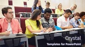  Presentation with high school students - Theme with education-high-school-university-learning and a  colored foreground