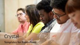  Presentation with international education - Colorful PPT layouts enhanced with education high school university learning backdrop and a coral colored foreground