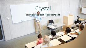  Presentation with international education - Slides having education high school university teaching background and a sky blue colored foreground