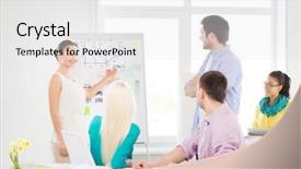  Presentation with interior design office - Slide deck having education interior design and office background and a  colored foreground