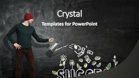  Presentation with future education - PPT theme consisting of education investment - invest right for better future background and a dark gray colored foreground