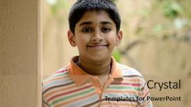  Presentation with indian helicopter - Cool new presentation theme with education kids dreams - handsome indian toddler standing outdoor backdrop and a coral colored foreground