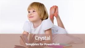  Presentation with paper heart from music book - Amazing PPT layouts having education kids dreams - little girl on the floor backdrop and a coral colored foreground