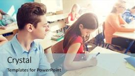  Presentation with cheating - PPT layouts featuring education learning cheating and people background and a  colored foreground