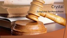  Presentation with education law - Slides with education legislative - judges wooden gavel with very background and a coral colored foreground