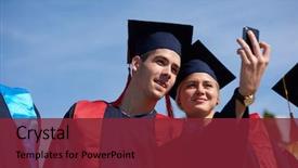  Presentation with self esteem for a college student - PPT layouts featuring education moments - capturing a happy moment students background and a tawny brown colored foreground