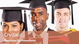  Presentation with graduation - Colorful presentation theme enhanced with two martini cocktails with stuffed backdrop and a light gray colored foreground