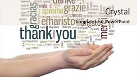  Presentation with friendship day - Slide deck with concept or conceptual abstract thank background and a lemonade colored foreground