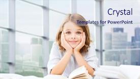  Presentation with children books - Presentation design having education people children and school background and a  colored foreground