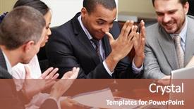  Presentation with african american meeting - Presentation design having white hat isolated on a white background note shallow depth of field background and a white colored foreground