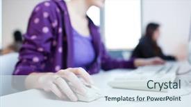  Presentation with library research - Presentation having education research - pretty young college student background and a sky blue colored foreground