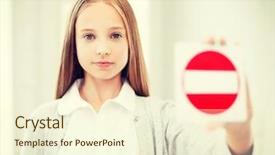  Presentation with school bullying - Slides featuring education school and anti-bullying background and a cream colored foreground