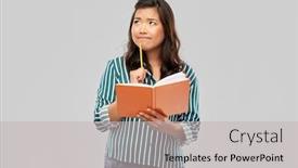  Presentation with inspiration - Audience pleasing theme consisting of education-school-and-inspiration-concept backdrop and a light gray colored foreground