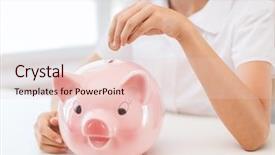  Presentation with finance education - Amazing PPT layouts having education school and money saving backdrop and a lemonade colored foreground