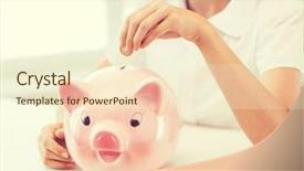  Presentation with education money - Colorful theme enhanced with education school and money saving backdrop and a cream colored foreground