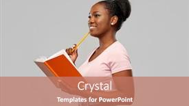  Presentation with african people - Colorful slide set enhanced with education-school-and-people-concept backdrop and a coral colored foreground