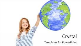  Presentation with education cute - Colorful slide deck enhanced with education school earth day backdrop and a white colored foreground