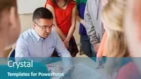  Presentation with tests - Amazing presentation theme having education school learning teaching backdrop and a ocean colored foreground