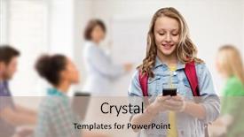  Presentation with education middle school arabic kids - Cool new PPT theme with education school and people concept backdrop and a soft green colored foreground