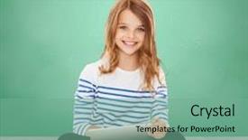  Presentation with green technology - Beautiful slides featuring education school technology childhood backdrop and a seafoam green colored foreground