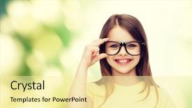  Presentation with education cute - Theme enhanced with education school and vision concept background and a blonde colored foreground