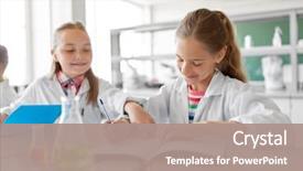  Presentation with children education - PPT layouts enhanced with education science and children concept background and a coral colored foreground