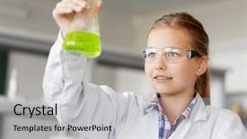  Presentation with children education - Cool new PPT theme with education science and children concept backdrop and a light gray colored foreground