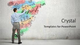  Presentation with strategy plan - Colorful slide set enhanced with education strategies - his bright strategy plan backdrop and a light gray colored foreground