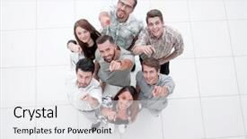  Presentation with successful - Presentation design enhanced with education target - top view a group background and a white colored foreground