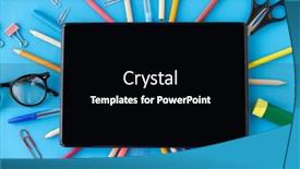  Presentation with education supplies - Audience pleasing theme consisting of education-technology-and-object-concept backdrop and a black colored foreground