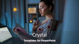  Presentation with learning technology - Theme having education-technology-and-people-concept background and a  colored foreground