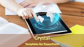  Presentation with mass media - Amazing slide deck having education technology communication and international backdrop and a red colored foreground