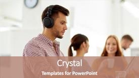  Presentation with technology in adult education - Slides with education technology and people concept background and a coral colored foreground