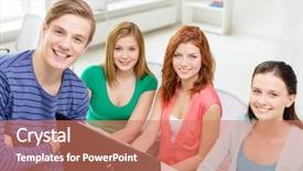  Presentation with school technology - Amazing presentation having education technology school and people backdrop and a  colored foreground