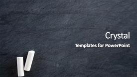  Presentation with blackboard english text welcome - Slides with educational background - blackboard - space for text background and a dark gray colored foreground