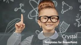  Presentation with attention - PPT layouts having educational-concept-a-cute-smart background and a gray colored foreground