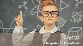  Presentation with educational - Presentation design enhanced with educational-concept-portrait background and a gray colored foreground