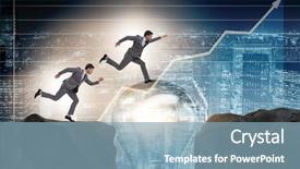  Presentation with idea - Amazing PPT theme having educational gap - bright idea concept with business backdrop and a light blue colored foreground