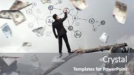  Presentation with gap - Beautiful PPT theme featuring educational gap - man draw his ideas backdrop and a gray colored foreground