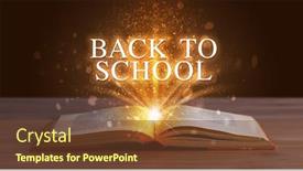  Presentation with educational - Beautiful theme featuring educational-inscription-coming-out backdrop and a tawny brown colored foreground